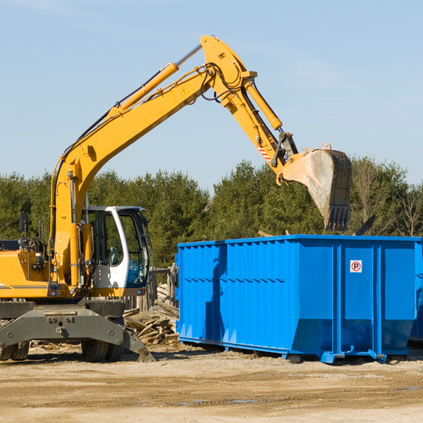 what size residential dumpster rentals are available in Hackensack MN